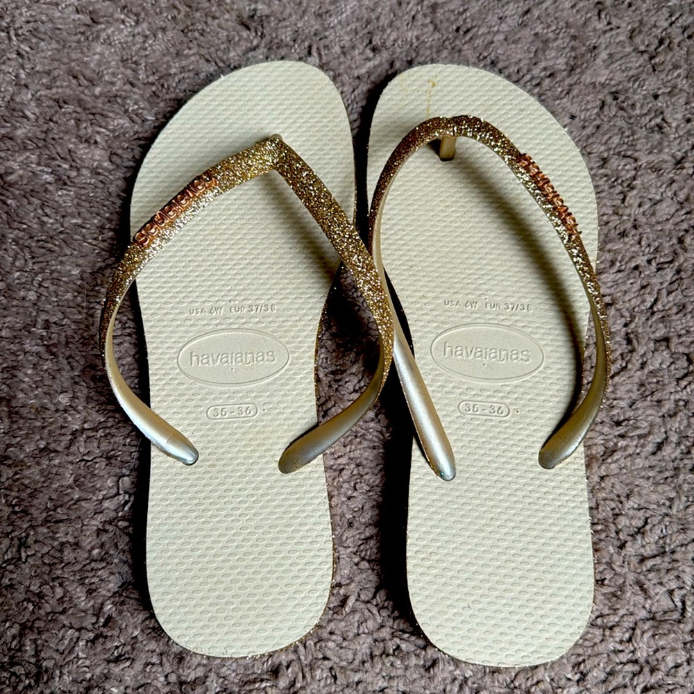 Brazillian special collection Havaianas Flip Flop with shimmer/ glitter